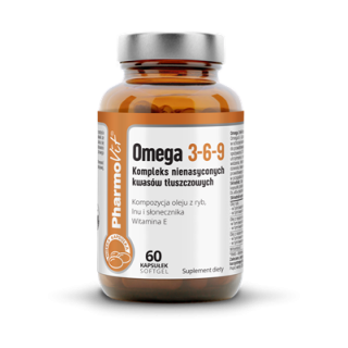 Omega 3-6-9 Bezglutenowe 60 Kapsułek | PHARMOVIT - Ekochatka