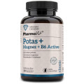 Potas + Magnez + Witamina B6 Active Bezglutenowe 120 kapsułek - Pharmovit (classic)