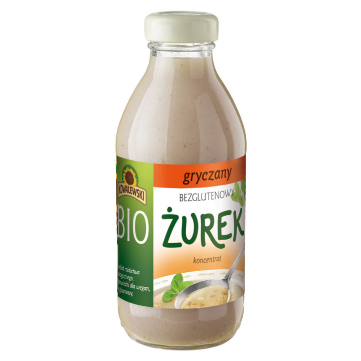 Żurek Gryczany Bezglutenowy Koncentrat BIO 320ml | KOWALEWSKI - Ekochatka