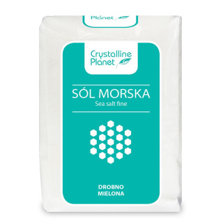 Sól Morska Drobno Mielona 600g | CRYSTALLINE PLANET - Ekochatka