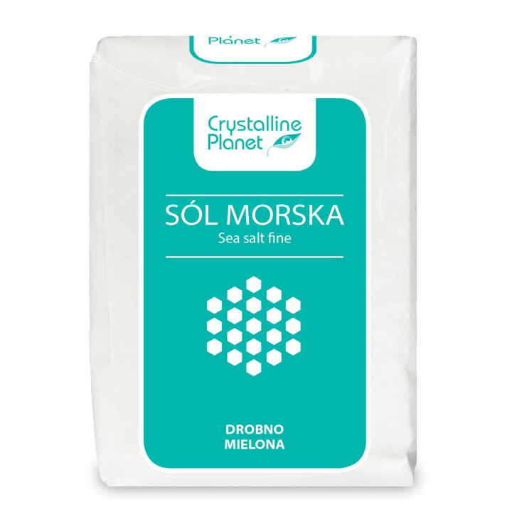 Sól Morska Drobno Mielona 600g | CRYSTALLINE PLANET - Ekochatka