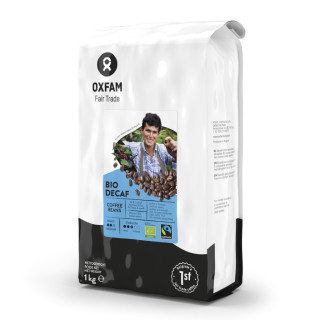 Kawa Ziarnista Bezkofeinowa Arabica/robusta Fair Trade BIO 1kg | OXFAM FAIR TRADE - Ekochatka