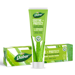 Pasta do Zębów Ukojenie + Ochrona z Aloesem bez Fluoru 100ml | DABUR - Ekochatka