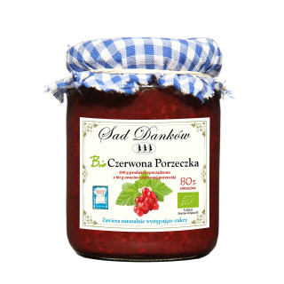 Czerwona Porzeczka 80 % BIO 260g | SAD DANKÓW - Ekochatka
