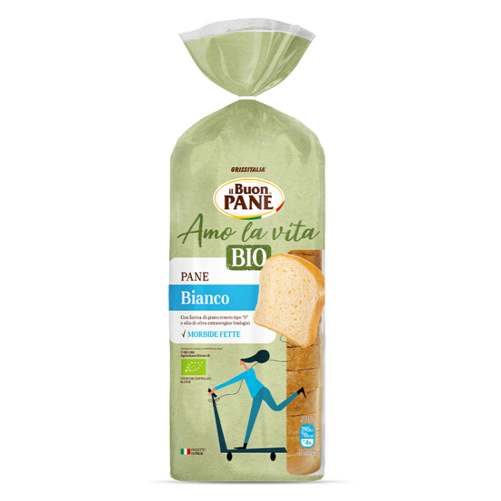 Chleb Tostowy Krojony BIO 400g | IL BUON PANE - Ekochatka