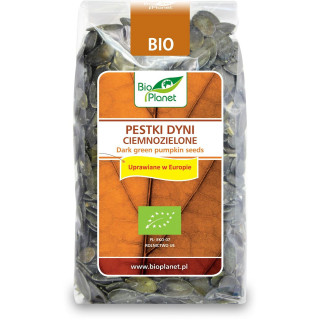 Pestki Dyni Ciemnozielone (Uprawiane w Europie) BIO 350g | BIO PLANET - Ekochatka