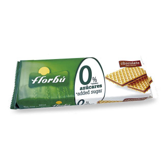 Wafelki z Kremem Kakaowym bez Dodatku Cukrów 150g | FLORBU - Ekochatka