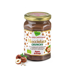 Krem z Orzechów Laskowych i Kakao Crunchy Bezglutenowy BIO 250g | RIGONI DI ASIAGO - Ekochatka