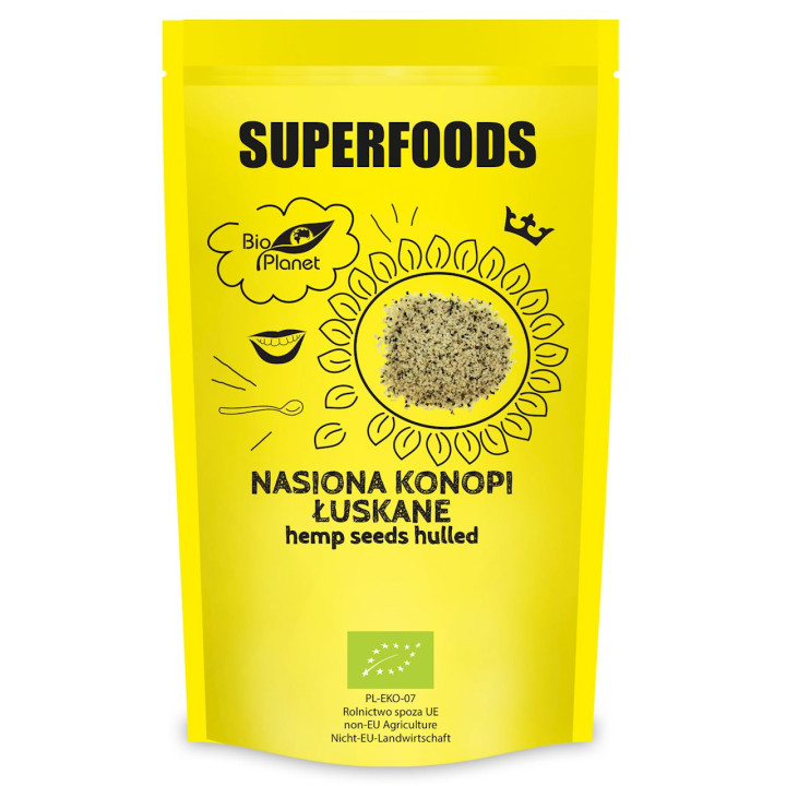 Nasiona Konopi Łuskane BIO 200g | BIO PLANET - Ekochatka
