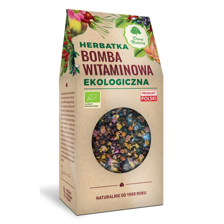 Herbatka Bomba Witaminowa BIO 200g | DARY NATURY - herbatki - Ekochatka
