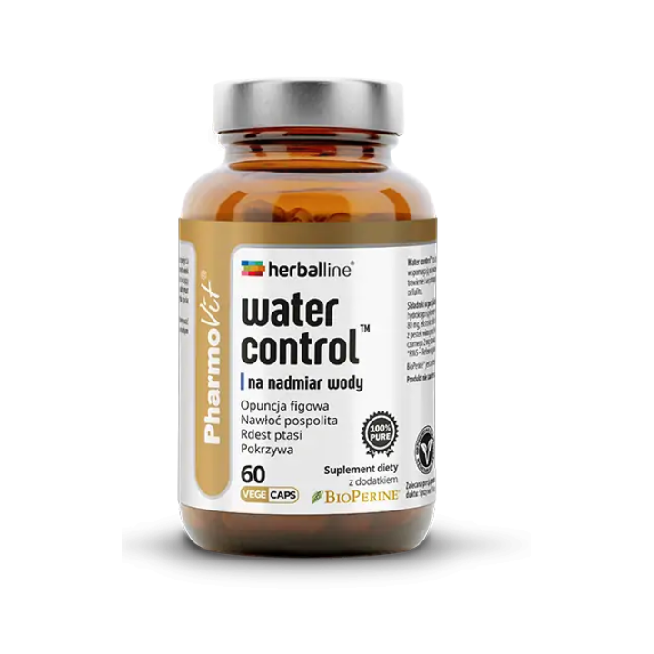 Kapsułki na Nadmiar Wody w Organizmie (Water Control) Bezglutenowe 60s | PHARMOVIT - Ekochatka