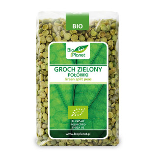 Groch Zielony Połówki BIO 500g | BIO PLANET - Ekochatka