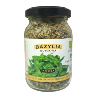 Bazylia Suszona Bezglutenowa BIO 35g | PIĘĆ PRZEMIAN - Ekochatka