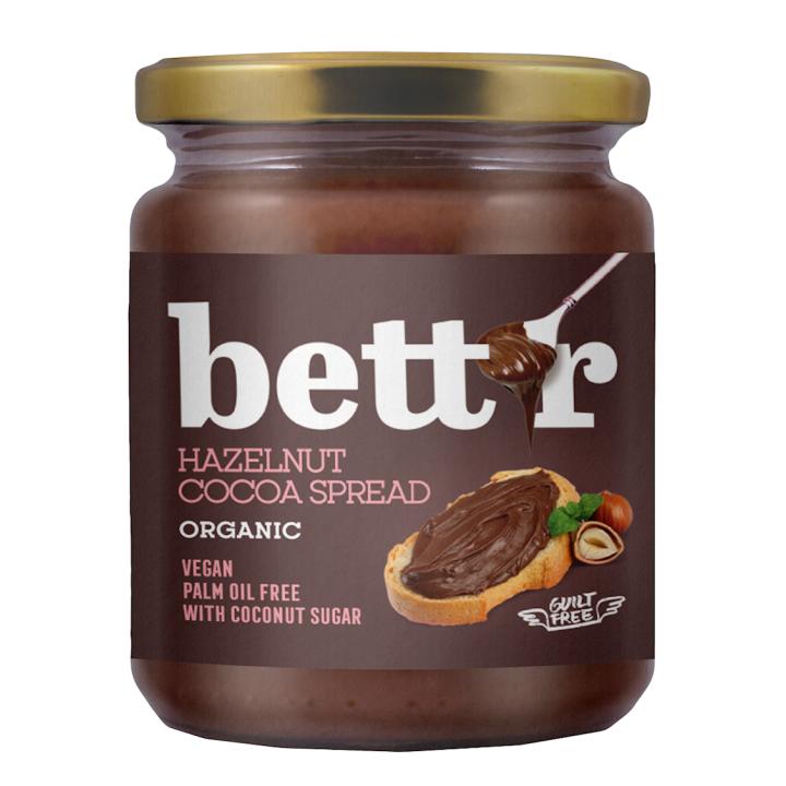 Krem Orzechowo Kakaowy bez Dodatku Cukrów BIO 250g | BETT'R - Ekochatka