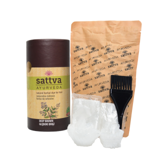 Henna Głęboki Brąz ECO 150g | SATTVA - Ekochatka