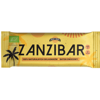 Baton Owocowy Zanzibar Bezglutenowy BIO 40g | ZMIANY ZMIANY - Ekochatka