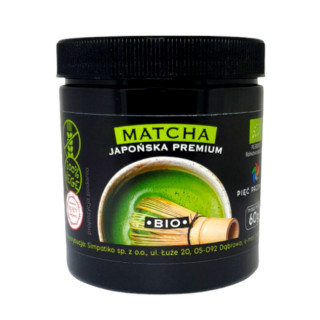 Herbata Zielona Matcha Japońska Bezglutenowa BIO 60g | PIĘĆ PRZEMIAN - Ekochatka