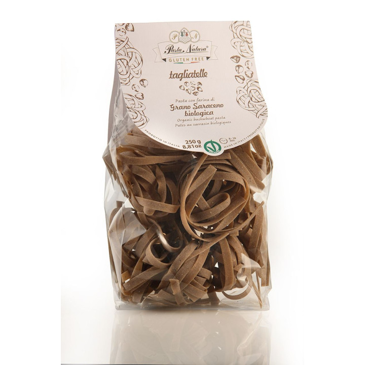 Makaron (Gryczany) Tagliatelle Bezglutenowy BIO 250g | PASTA NATURA - Ekochatka