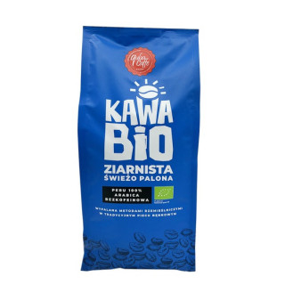 Kawa Ziarnista Bezkofeinowa Arabica 100 % Peru BIO 1kg | QUBA CAFFE - Ekochatka