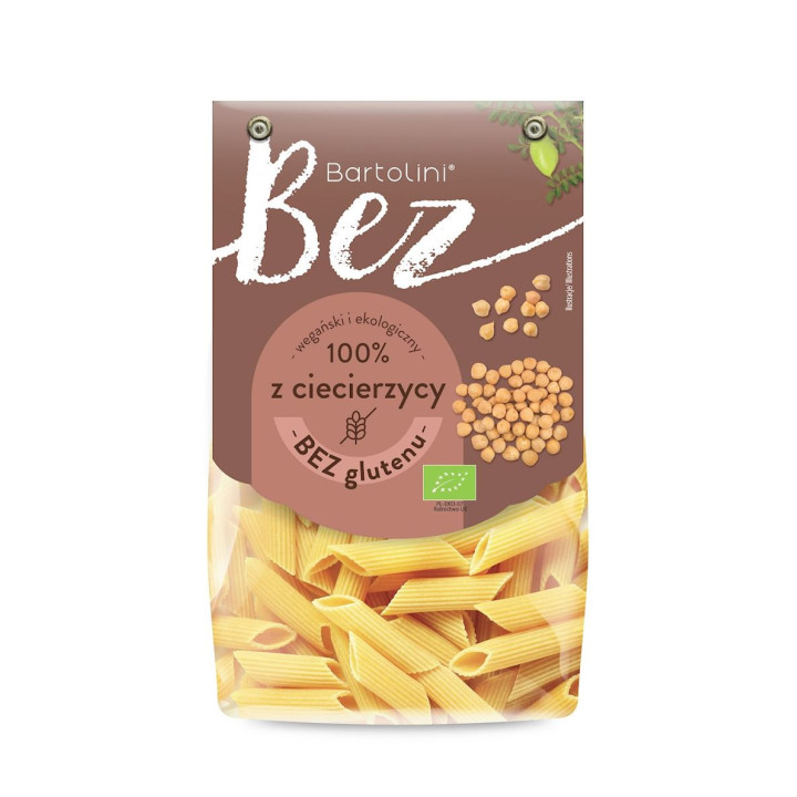 Makaron Proteinowy (z Ciecierzycy) Penne Bezglutenowy BIO 250g | BARTOLINI - Ekochatka