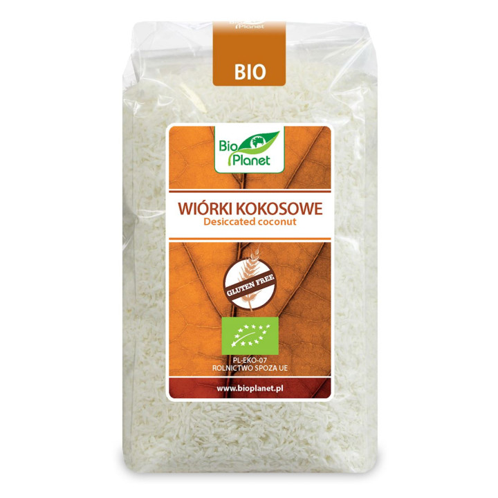 Wiórki Kokosowe Bezglutenowe BIO 200g | BIO PLANET - Ekochatka