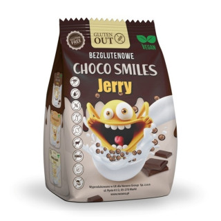 Chrupki Zbożowe Kakaowe Smiles Bezglutenowe 375g | JERRY GLUTEN OUT - Ekochatka