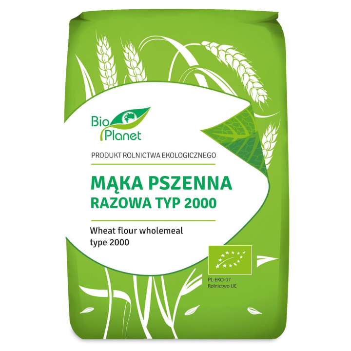 Mąka Pszenna Razowa Typ 2000 BIO 1kg | BIO PLANET - Ekochatka