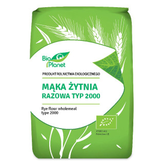 Mąka Żytnia Razowa Typ 2000 BIO 1kg | BIO PLANET - Ekochatka