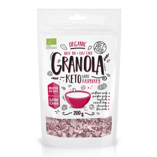 Granola Malina Keto BIO 200g | DIET-FOOD - Ekochatka