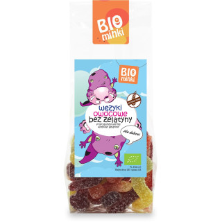 Wężyki Owocowe bez Żelatyny Bezglutenowe BIO 100g | BIOMINKI - Ekochatka