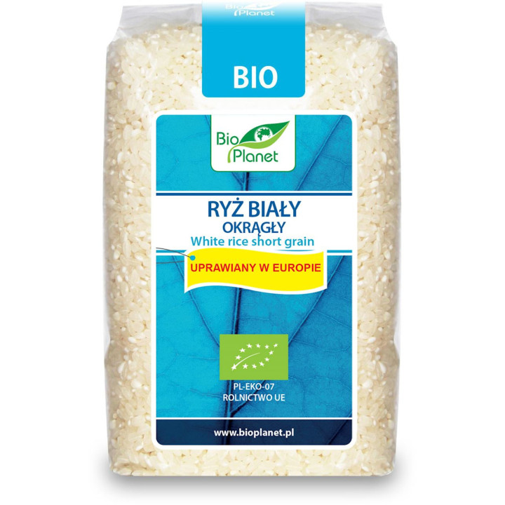 Ryż Biały Okrągły BIO 500g | BIO PLANET - Ekochatka