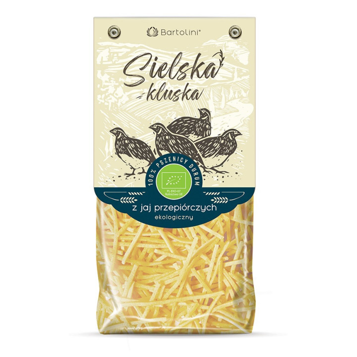 Makaron BIO Krajanka z Jajami Przepiórczymi 250g | BARTOLINI - Ekochatka