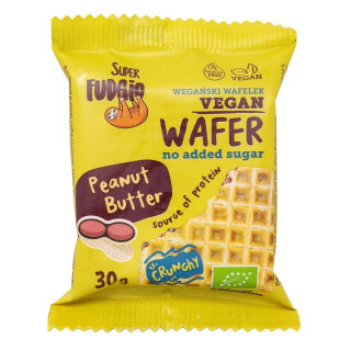 Wafelek z Kremem Arachidowym i Solą bez Dodatku Cukru BIO 30g | ME GUSTO - Ekochatka