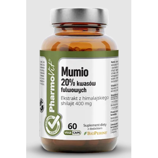 Mumio Ekstrakt (400 mg) Bezglutenowy 60 Kapsułek | PHARMOVIT - Ekochatka