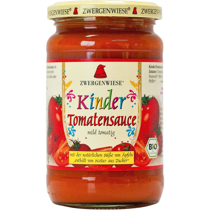 SOS Pomidorowy dla Dzieci Bezglutenowy BIO 340ml | ZWERGENWIESE - Ekochatka