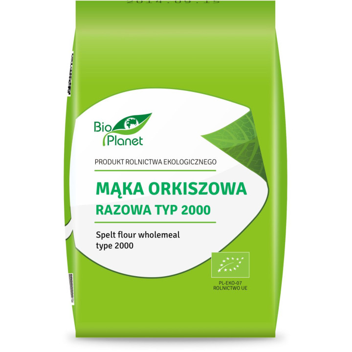 Mąka Orkiszowa Razowa Typ 2000 BIO 1kg | BIO PLANET - Ekochatka