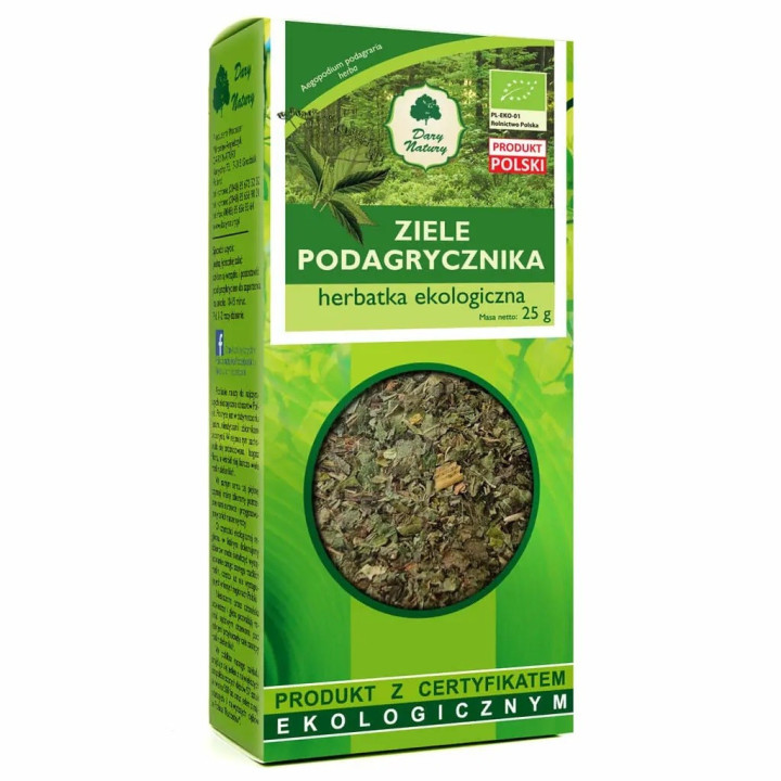 Herbatka Ziele Podagrycznika BIO 25g | DARY NATURY - herbatki - Ekochatka