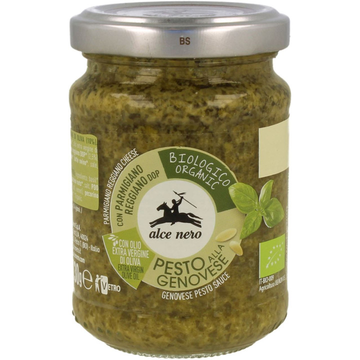 Pesto Genovese (SOS Bazyliowy) BIO 130g | ALCE NERO - Ekochatka