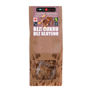 Ciastka Owsiane z Migdałami i Czekoladą bez Dodatku Cukrów Bezglutenow | PURE&GOOD - Ekochatka