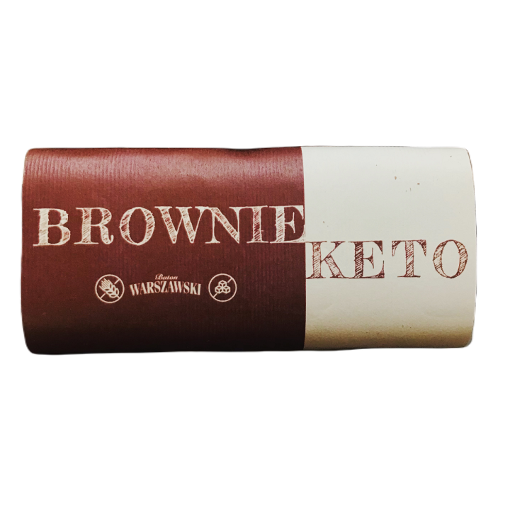 Baton Brownie Keto bez Dodatku Cukrów Bezglutenowy 50g | WARSZAWSKI - Ekochatka