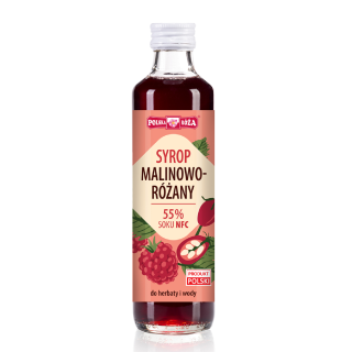 Syrop Malinowo Różany 250ml | POLSKA RÓŻA - Ekochatka