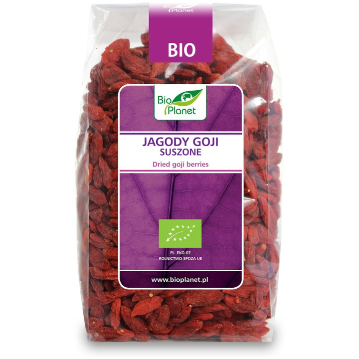 Jagody Goji Suszone BIO 250g | BIO PLANET - Ekochatka
