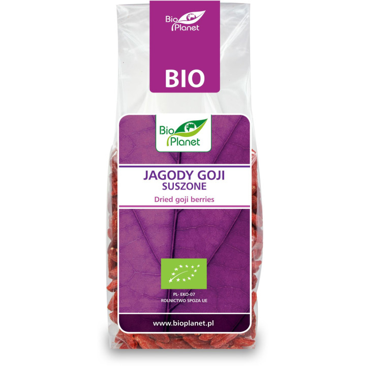 Jagody Goji Suszone BIO 100g | BIO PLANET - Ekochatka