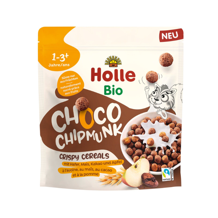 Kulki Zbożowe Kakaowa Wiewiórka bez Dodatku Cukrów od 1 Roku Fair Trad | HOLLE - Ekochatka