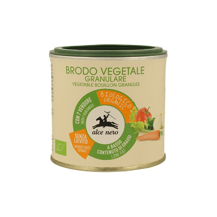 Bulion Warzywny Granulowany Bezglutenowy BIO 120g | ALCE NERO - Ekochatka