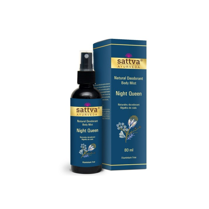 Dezodorant Mgiełka do Ciała Królowa Nocy 80ml | SATTVA - Ekochatka
