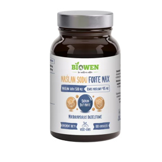 Maślan Sodu Forte Max (580 mg) Bezglutenowy 100 Kapsułek | BIOWEN - Ekochatka