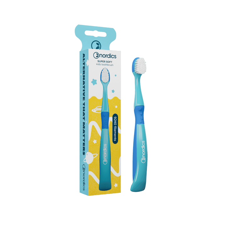 Szczoteczka do Zębów dla Dzieci 9240 Super Miękka Niebieska Syrenka | NORDICS - Ekochatka