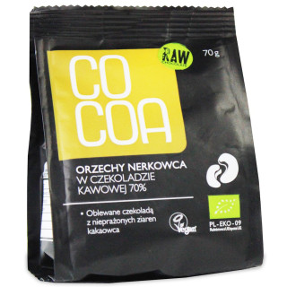 Orzechy Nerkowca w Czekoladzie Kawowej BIO 70g | COCOA - Ekochatka