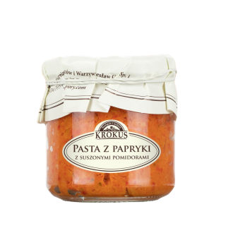 Pasta z Papryki z Suszonymi Pomidorami Bezglutenowa 180g | KROKUS - Ekochatka